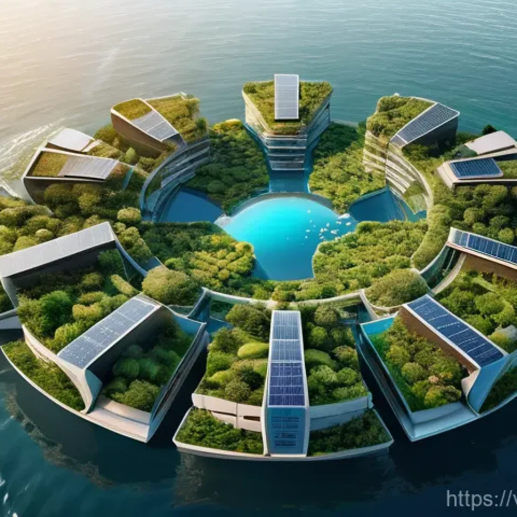 플로팅 시티의 물리적 및 사회적 통합 - **Prompt:** A breathtaking aerial view of a futuristic floating city at sunrise, inspired by Vietnam...