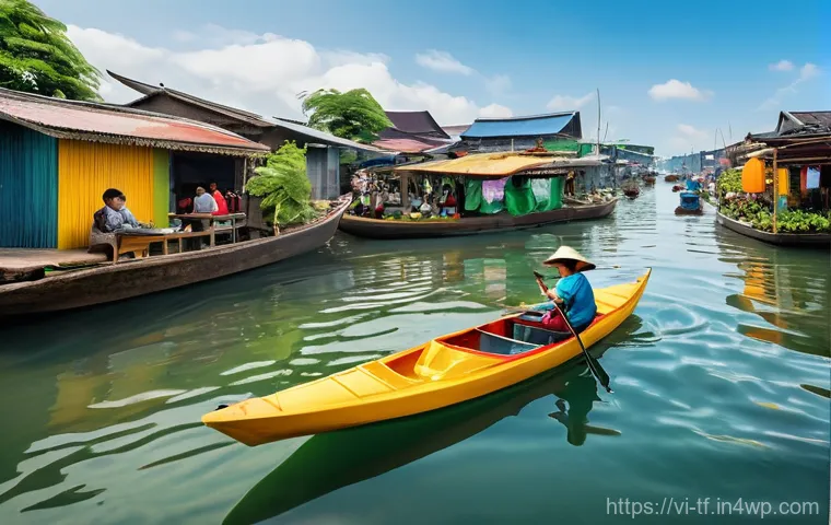 플로팅 시티의 물리적 및 사회적 통합 - **Prompt:** A breathtaking aerial view of a futuristic floating city at sunrise, inspired by Vietnam...